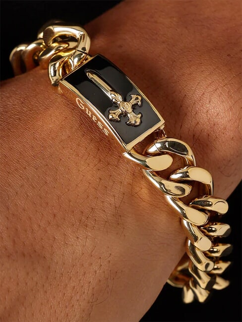 SOUTH ALAMEDA bracelet en or jaune et noir or jaune/noir - Bracelets