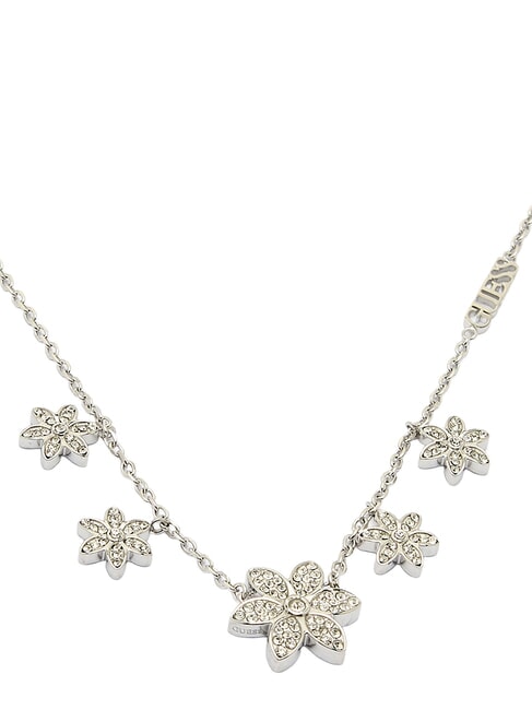 WHITE LOTUS Collier en argent, motif de lotus multiple ARGENT - Colliers