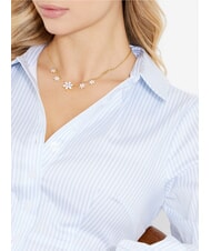 GUESS WHITE LOTUS Collier en or jaune, motif de lotus multiple or - Colliers - 2