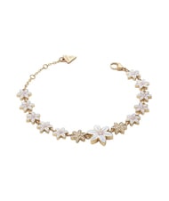 GUESS WHITE LOTUS Bracelet &agrave; breloques multiples motif lotus or - Bracelets - 2