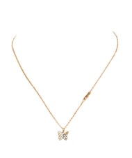 GUESS CHRYSALIS Collier, pendentif orn&eacute; de cristaux, motif papillon or jaune - Colliers - 4