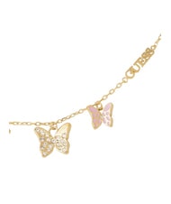 GUESS CHRYSALIS Bracelet &agrave; plusieurs breloques, motif papillon jaune dor&eacute;/rose clair - Bracelets - 4
