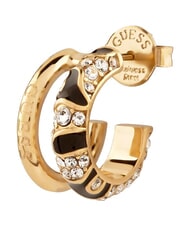 GUESS FABULOUS ME Boucles d'oreilles avec gravure Guess or jaune/noir - Boucles d'oreilles - 3