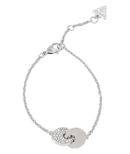 GUESS BLOOMING SUMMER Bracelet &agrave; deux cercles entrelac&eacute;s ARGENT - Bracelets - 2