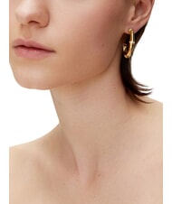 GUESS BAMBOO boucles d'oreilles en or jaune or jaune - Boucles d'oreilles - 2