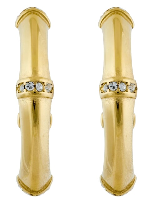 BAMBOO boucles d'oreilles en or jaune or jaune - Boucles d'oreilles