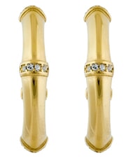 GUESS BAMBOO boucles d'oreilles en or jaune or jaune - Boucles d'oreilles - 4