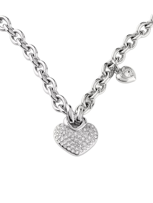 CRAZY IN LOVE Collier, breloque en forme de c&oelig;ur ARGENT - Colliers