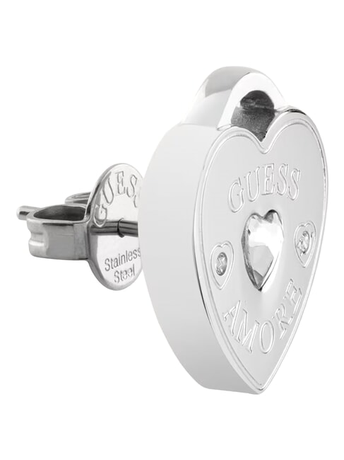 AMORE Boucles d'oreilles en argent, breloque en forme de c&oelig;ur ARGENT - Boucles d'oreilles