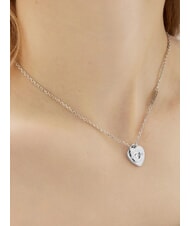 GUESS AMORE Collier, pendentif c&oelig;ur avec zircone cubique ARGENT - Colliers - 2