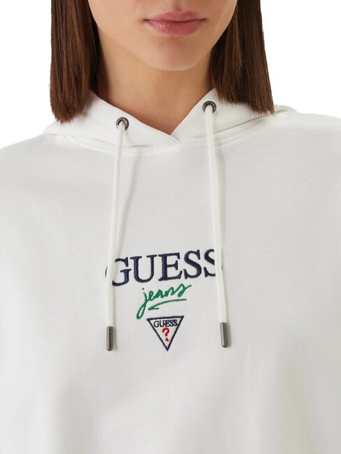 DROP BAKER CROP Sweatshirt &agrave; capuche blanc pur - Sweat-shirts pour femmes