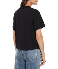 GUESS JEANS BOXY MINI TRIANGLE T-shirt en coton - T-shirt