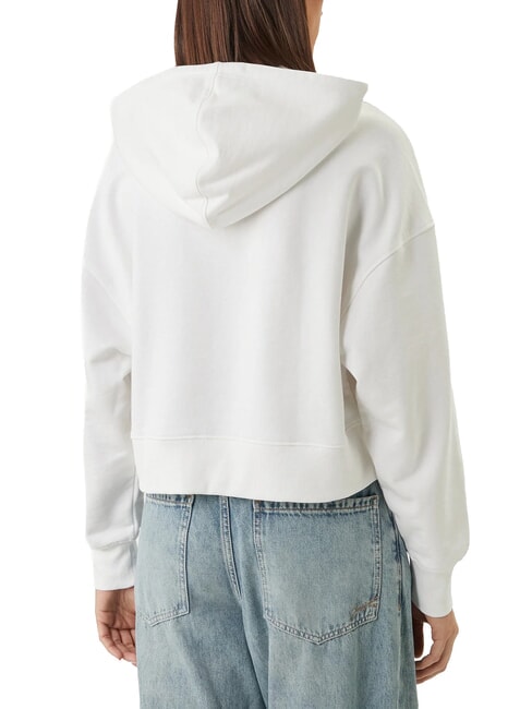 DROP BAKER CROP Sweatshirt &agrave; capuche blanc pur - Sweat-shirts pour femmes