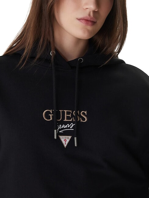 DROP BAKER CROP Sweatshirt &agrave; capuche jetbla - Sweat-shirts pour femmes