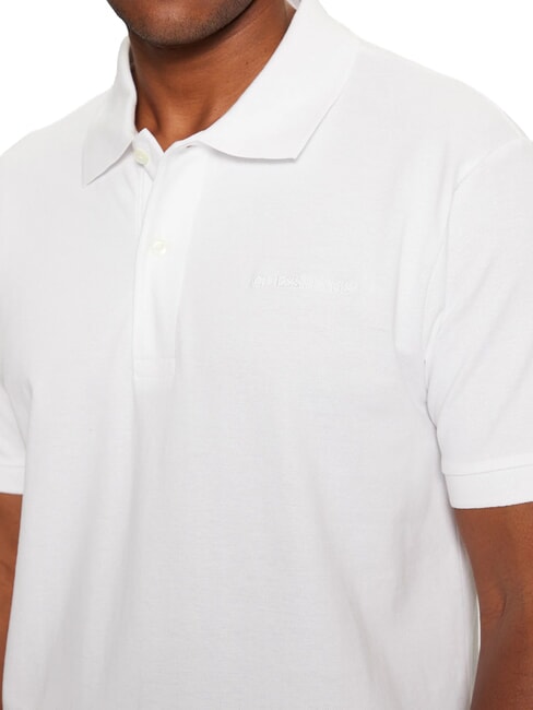 EMBRO LOGO polo en coton blanc pur - chemise polo