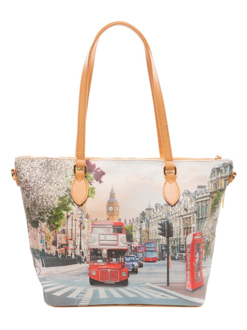 YESBAG Sac cabas bandouli&egrave;re moyen Arc-en-ciel de Londres - Sacs pour Femme