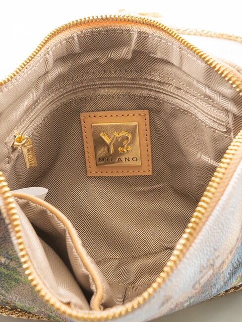 YESBAG Petite pochette avec bandouli&egrave;re canal fleuri - Sacs pour Femme