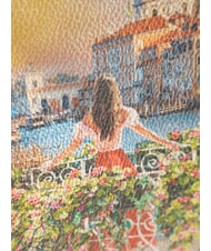 YNOT YESBAG Pochette avec bandouli&egrave;re en m&eacute;tal canal fleuri - Sacs pour Femme - 3