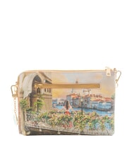 YNOT YESBAG Pochette avec bandouli&egrave;re en m&eacute;tal canal fleuri - Sacs pour Femme - 4