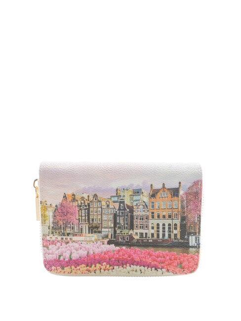 YESBAG Portefeuille compact moyen tulipes - Portefeuilles Femme