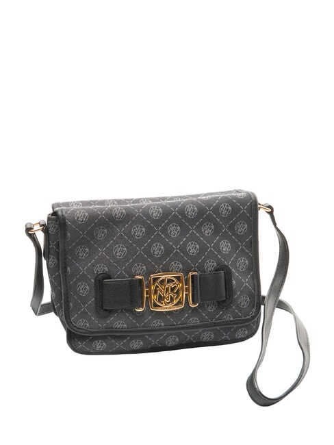 ROMANCE Sac &agrave; bandouli&egrave;re NOIR - Sacs pour Femme