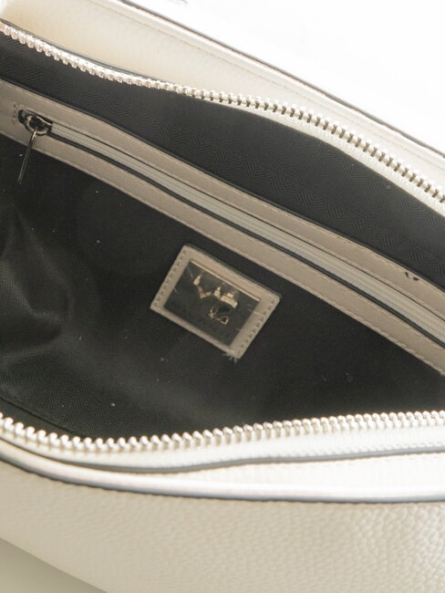 CINDY Sac bandouli&egrave;re &agrave; rabat blanc - Sacs pour Femme