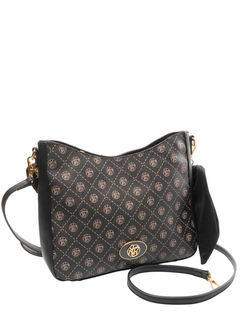 EMILY  Sac &agrave; bandouli&egrave;re Hobo logo sombre - Sacs pour Femme