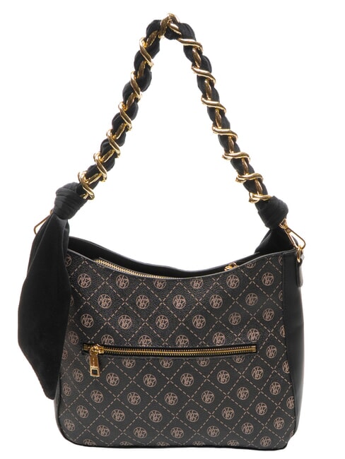 EMILY  Sac &agrave; bandouli&egrave;re Hobo logo sombre - Sacs pour Femme