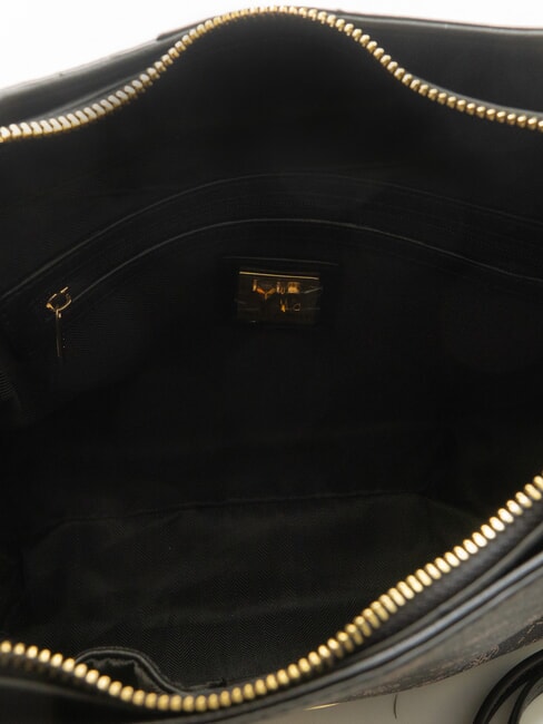 EMILY  Sac &agrave; bandouli&egrave;re Hobo logo sombre - Sacs pour Femme