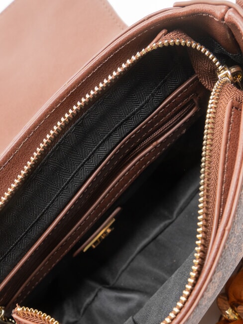 EMILY Sac &agrave; main / Sac &agrave; bandouli&egrave;re logo chocolat - Sacs pour Femme