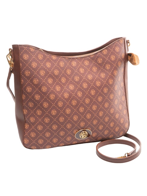 EMILY Sac &agrave; bandouli&egrave;re logo chocolat - Sacs pour Femme