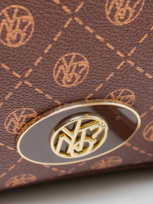 EMILY Sac &agrave; bandouli&egrave;re logo chocolat - Sacs pour Femme