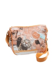 YNOT BEST FRIENDS sac bandouli&egrave;re carte des chats - Sacs pour Femme - 2