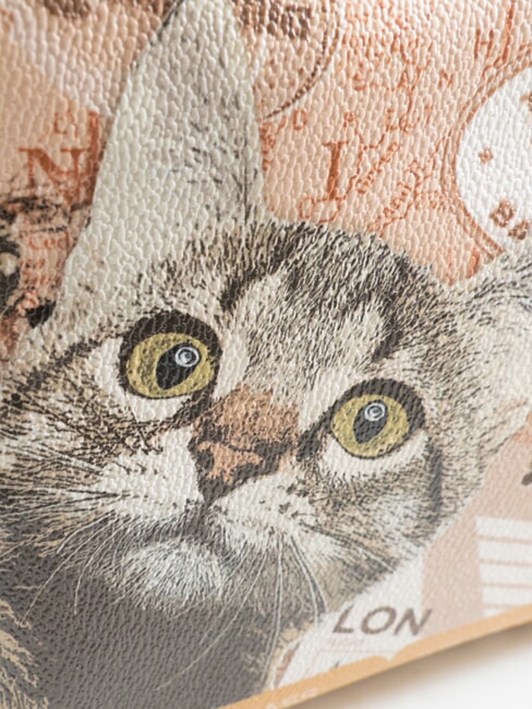 BEST FRIENDS sac bandouli&egrave;re carte des chats - Sacs pour Femme