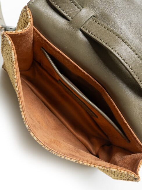 LIVRE Mini sac bandouli&egrave;re gris argile/op - Sacs pour Femme