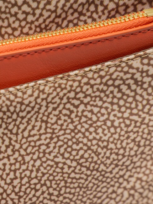 CLASSICA sac bandouli&egrave;re papaye beige/rouge - Sacs pour Femme