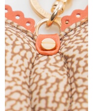 BORBONESE Farfalla Porte-cl&eacute;s papaye beige/rouge - Porte-cl&eacute;s - 3