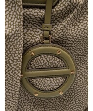 BORBONESE VIS-A-VIS Sac &agrave; main maxi, avec bandouli&egrave;re olive - Sacs pour Femme - 3