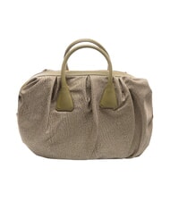 BORBONESE VIS-A-VIS Sac &agrave; main maxi, avec bandouli&egrave;re olive - Sacs pour Femme - 4