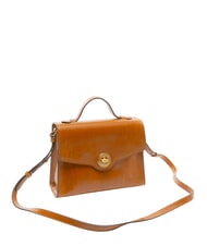 THE BRIDGE IRENE Sac bandouli&egrave;re en cuir Cognac / or - Sacs pour Femme - 2