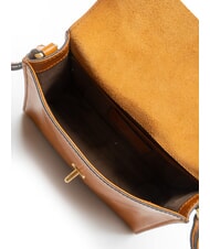 THE BRIDGE IRENE Sac bandouli&egrave;re en cuir Cognac / or - Sacs pour Femme - 5