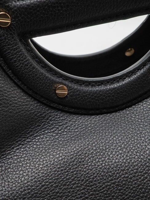 VIS-A-VIS Sac &agrave; main en cuir, avec bandouli&egrave;re Noir - Sacs pour Femme