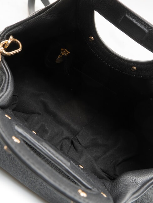 VIS-A-VIS Sac &agrave; main en cuir, avec bandouli&egrave;re Noir - Sacs pour Femme