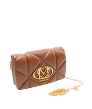 LOVE MOSCHINO EMBOSSED Mini sac bandouli&egrave;re brun - Sacs pour Femme - 2