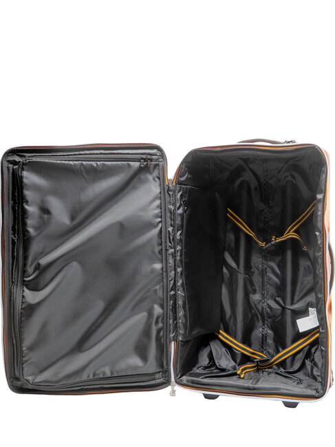 BLOSSAC  Chariot &eacute;tanche moyen orange brun&acirc;tre noir - Valises Semi-rigides