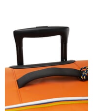 KWAY BLOSSAC  Chariot &eacute;tanche moyen orange brun&acirc;tre noir - Valises Semi-rigides - 4
