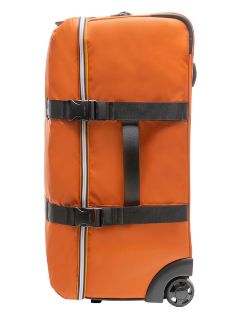 BLOSSAC  Chariot &eacute;tanche moyen orange brun&acirc;tre noir - Valises Semi-rigides