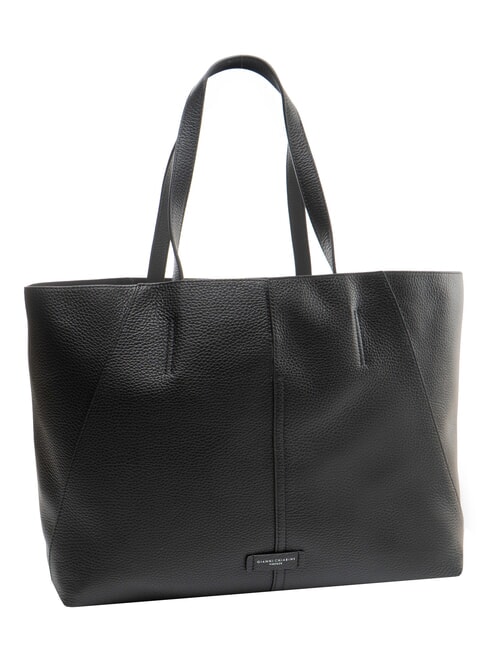 MAYA Sac cabas en cuir Noir - Sacs pour Femme