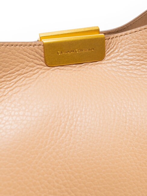 JO Sac bandouli&egrave;re en cuir argile - Sacs pour Femme