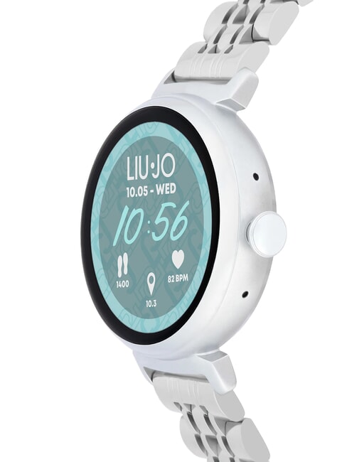 GLAM Montre connect&eacute;e avec bo&icirc;tier en alliage de zinc et acier argent - Montres